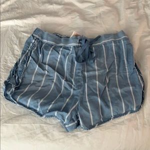 stripped comfy shorts